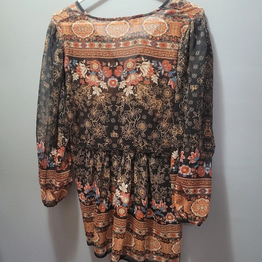 Rose & Olive Boho Chic Long Sleeve Tunic S - Picture 8 of 8